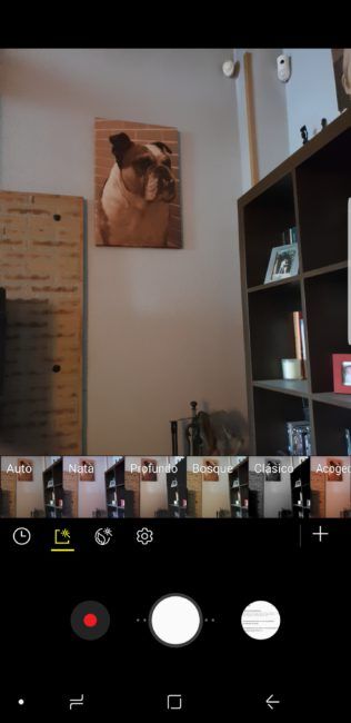 Opciones modos con el Samsung Galaxy S9+