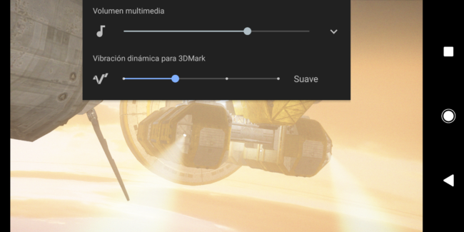calibrar vibración en el Sony Xperia XZ2