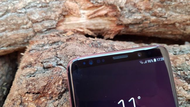 Sensores frontales del Samsung Galaxy S9+