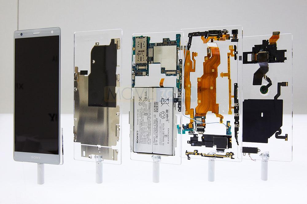 Sony Xperia XZ2 partes del teléfono
