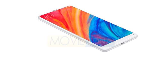 Xiaomi Mi Mix 2S blanco vista lateral