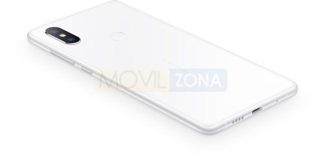 Xiaomi Mi Mix 2S blanco vista trasera