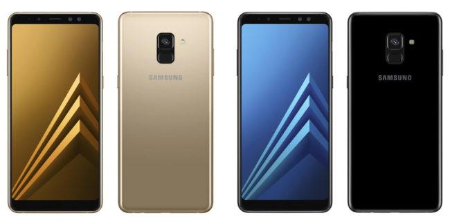 Frontal y trasera del Samsung Galaxy A8