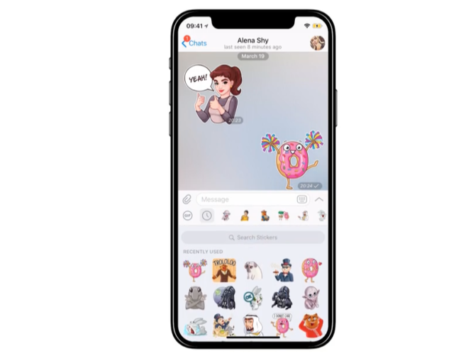 busqueda pegatinas telegram