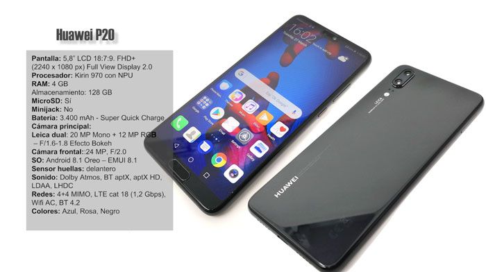 ficha técnica huawei p20