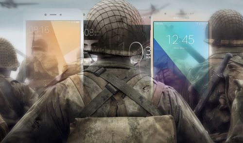Soldado guerra moviles