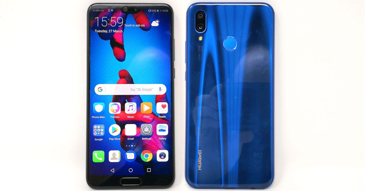 Huawei P20 Lite 2 caras azul
