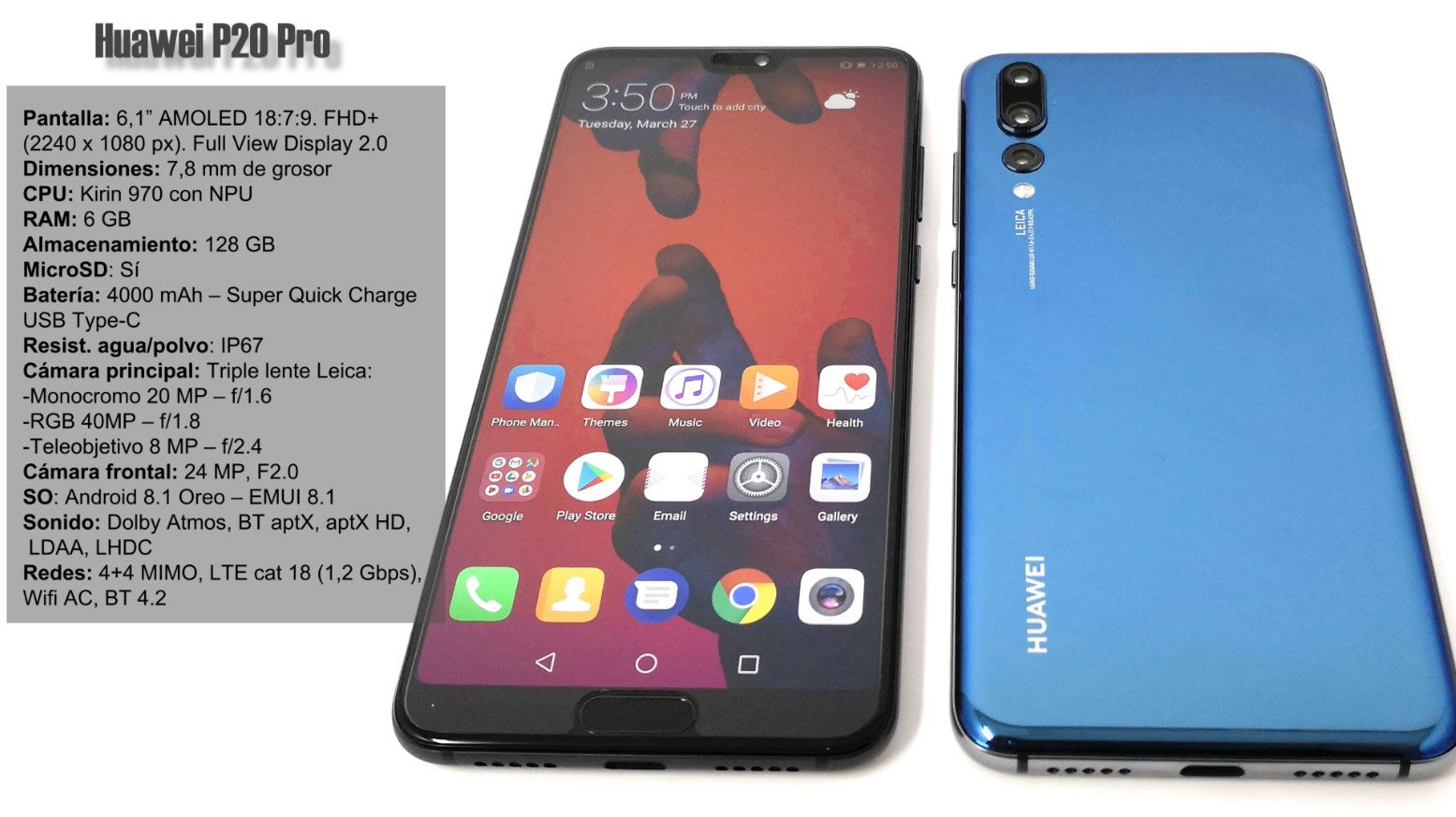 Huawei P20 Pro ficha técnica características