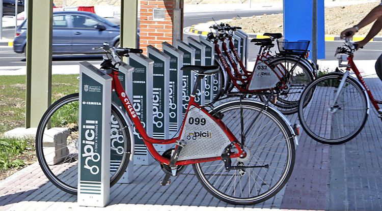 Parada para alquilar bicicletas