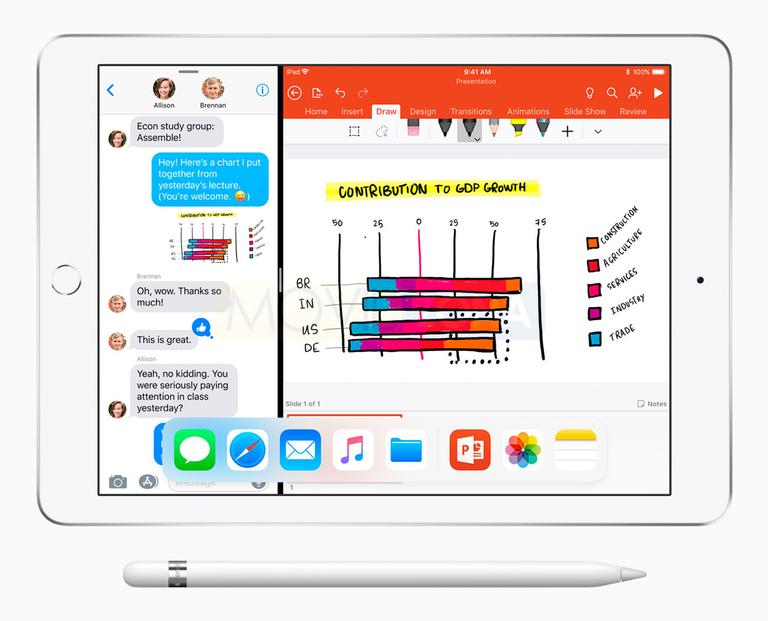 Apple iPad 9.7 con dibujos a mano alzada