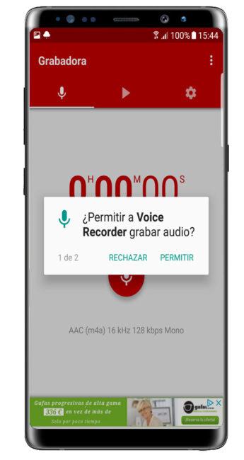 permisos Voice Recorder Pro - High Quality