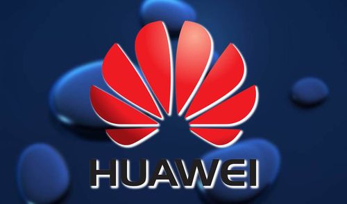 logo huawei fondo azul