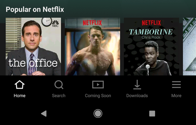 Nueva Interfaz de Netflix