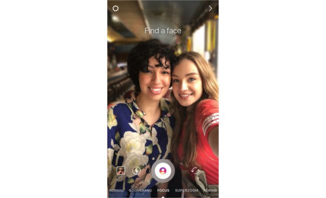 Modo retrato de Instagram