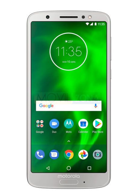 Motorola Moto G6 plata frontal