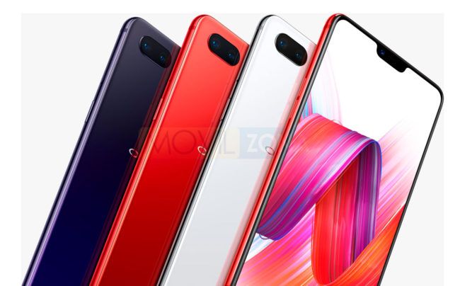 OPPO R15 negro, rojo, blanco y negro
