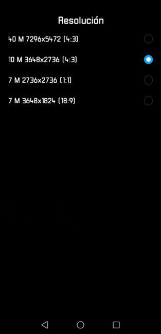 Resolución de la ámara del Huawei P20 Pro al hacer fotos