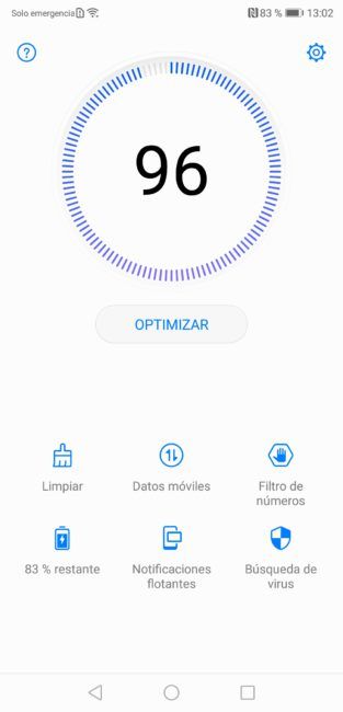 Resumen del sistema incluido en el Huawei P20 Pro