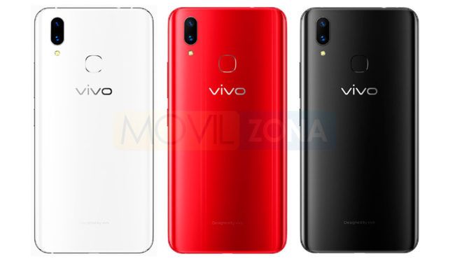 Vivo X21 blanco, rojo y negro