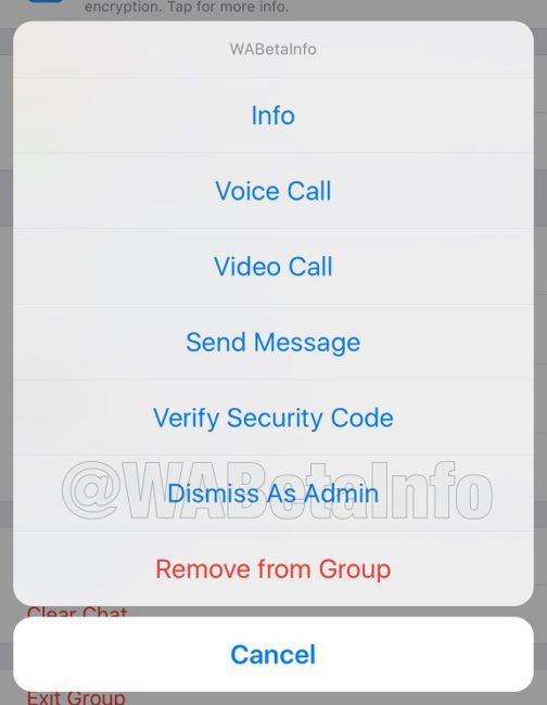 degradar administrador whatsapp