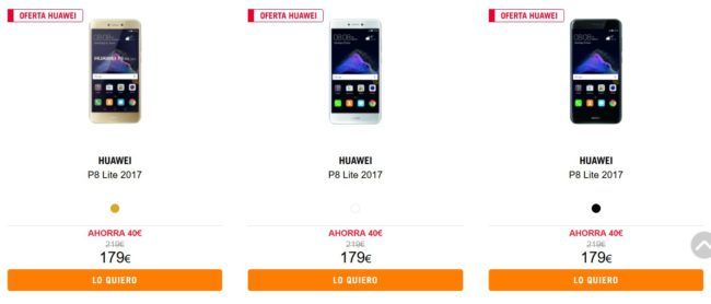 descuento en móviles Huawei