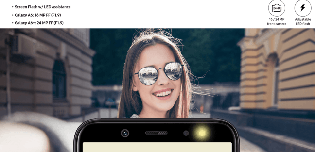 galaxy a6 imagenes oficiales