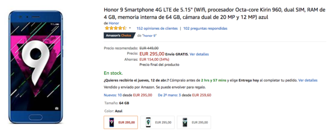 honor 9 amazon