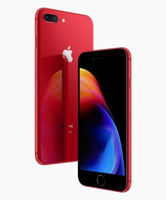 Distintas vistas del iPhone 8 PRODUCT RED