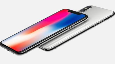 Frontal y trasera del iPhone X