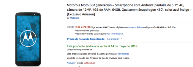 moto g6 amazon