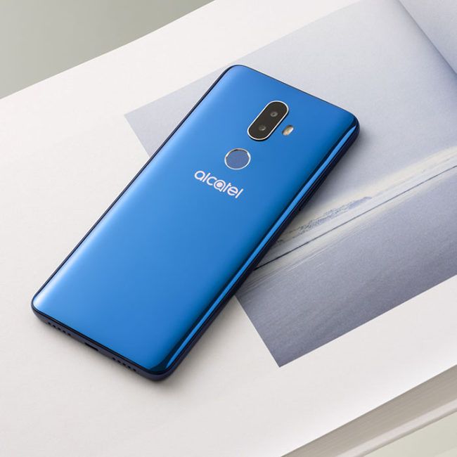 alcatel 3V en color azul