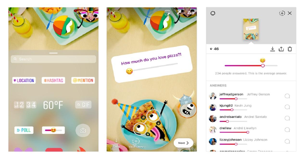 Deslizador de emojis-nuevas historias de Instagram