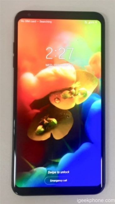 Diseño del LG V35 ThinQ