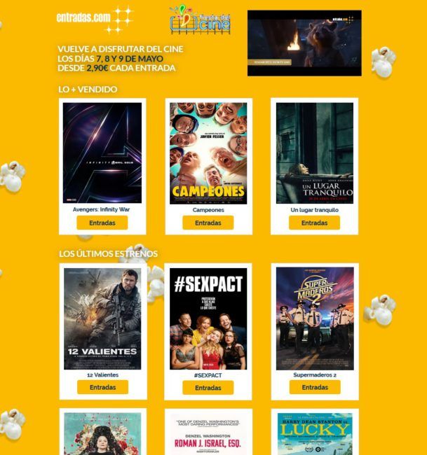 Fiesta del cine 2018