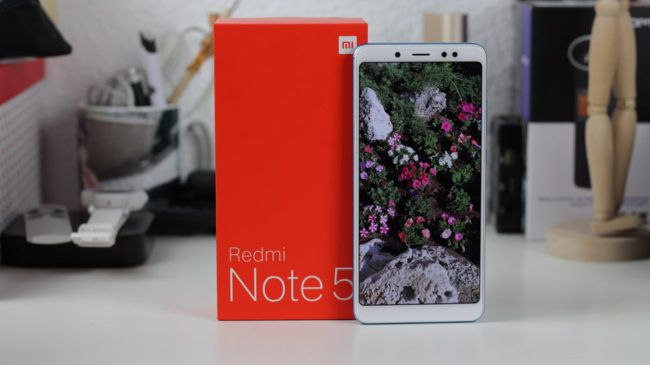 Imagen frontal del Xiaomi Redmi Note 5