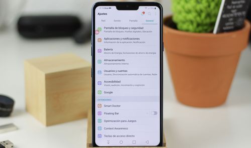 Imagen del frontal del LG G7 ThinQ