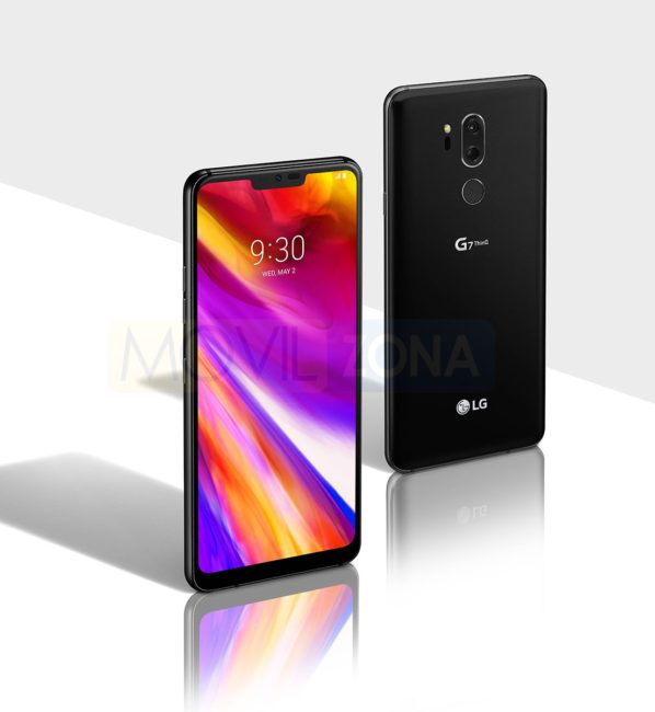 LG G7 con pantalla encendida