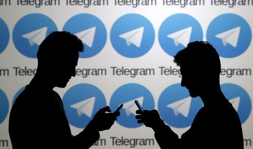 Logotipo de Telegram como fondo