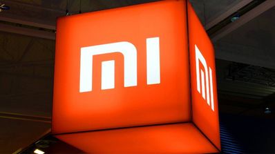 Logotipo de Xiaomi iluminado
