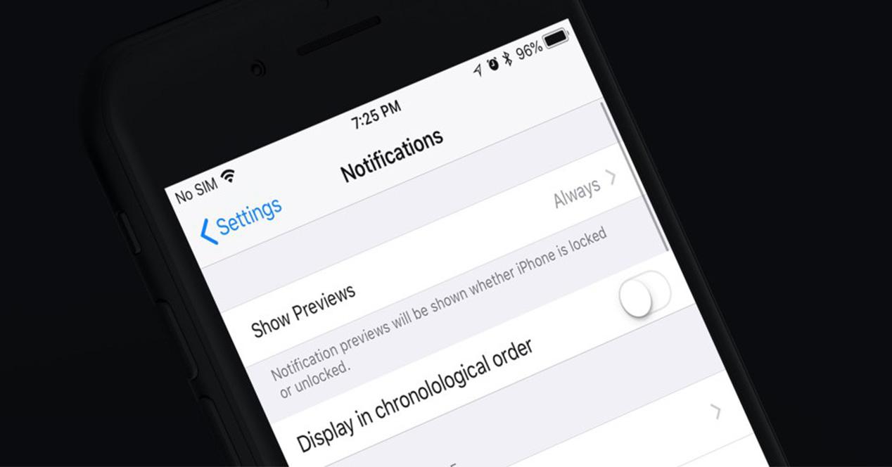 Ajuste de las notificaciones en iOS