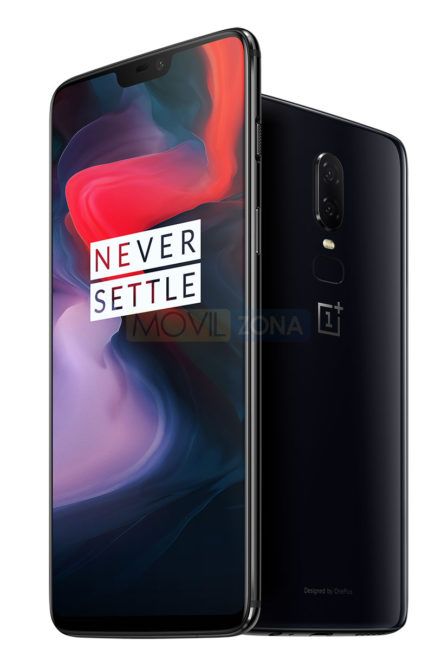 OnePlus 6 vista delantera y trasera