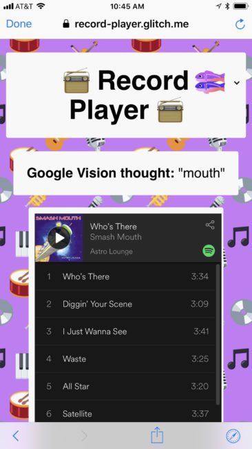 Record Player app