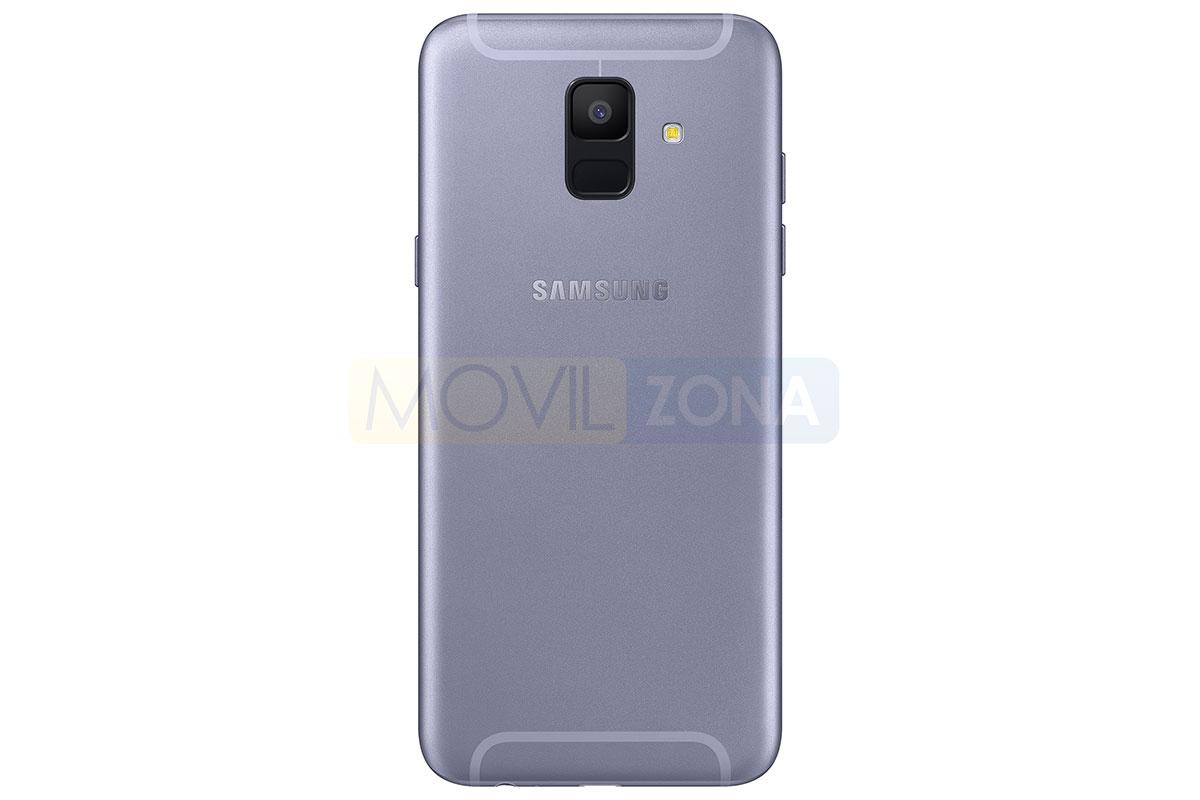 Samsung Galaxy A6 gris detalle de la cámara