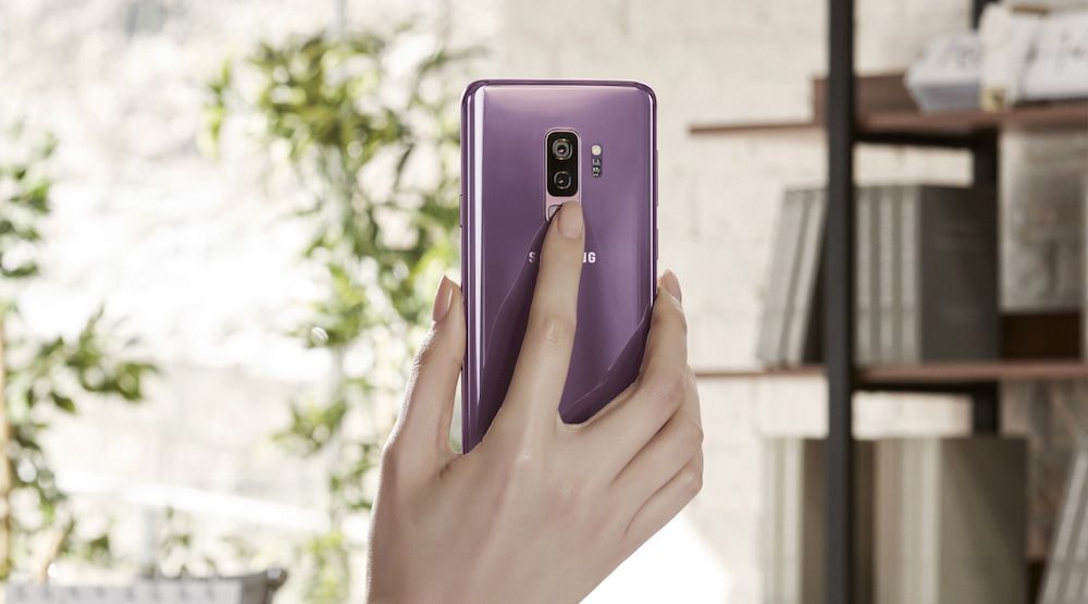 Sensor de ritmo cardíaco del Samsung Galaxy S9