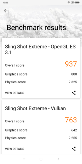 Resultado 3D Mark del Xiaomi Redmi Note 5