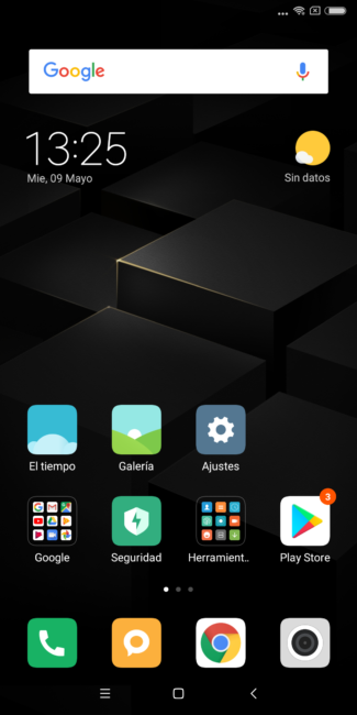 Escritorio del Xiaomi Redmi Note 5