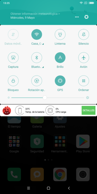 Accesosos rápidos del Xiaomi Redmi Note 5