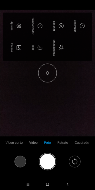 Modos avanzados en la app cámara del Xiaomi Redmi Note 5