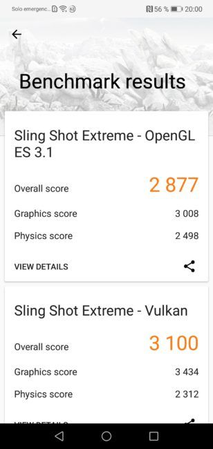 Resultados en 3D Mark del Honor 10