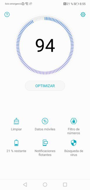 Herramienta de análisis Honor 10